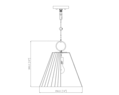 Z-Lite Pendant Alaric Dimensions - Lighting House Orillia
