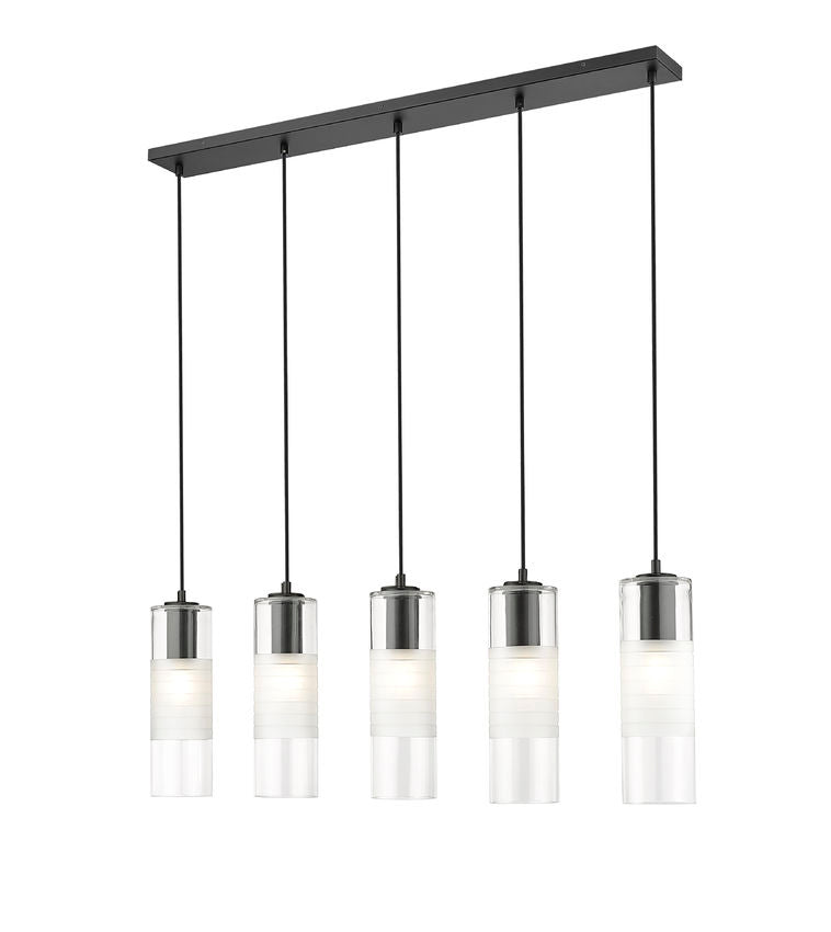 Z-Lite Alton Linear Chandelier Matte Black | Lighting House Orillia
