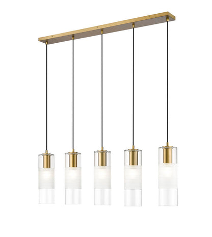 Z-Lite Alton Linear Chandelier Modern Gold | Lighting House Orillia