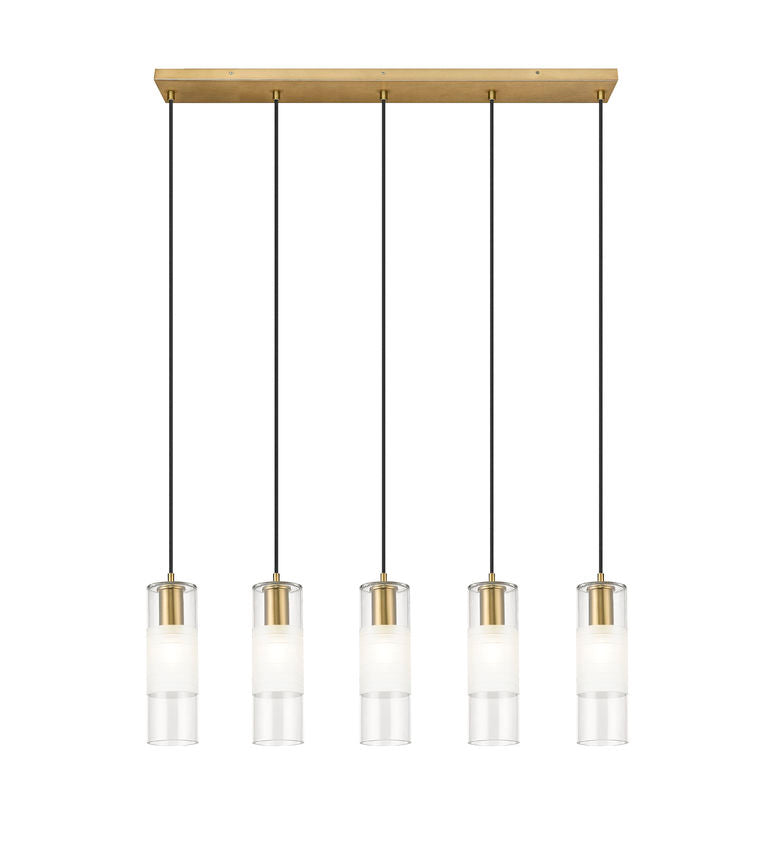 Z-Lite Alton Linear Chandelier Kitchen Island Interior Lifestyle | Lighting House Orillia