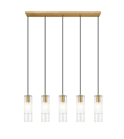 Z-Lite Alton Linear Chandelier Kitchen Island Interior Lifestyle | Lighting House Orillia