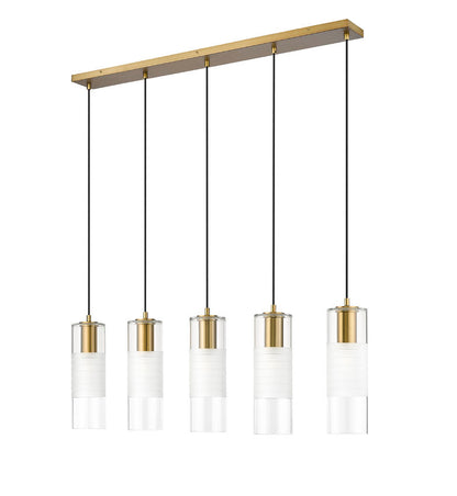 Z-Lite Alton Linear Chandelier Night Lighting | Lighting House Orillia