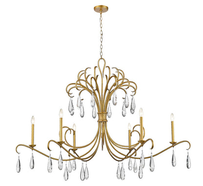 Z-Lite Amara Chandelier 6-Light Gilded Gold | Lighting House Orillia