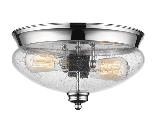 Z-Lite Amon Flush Mount Chrome | Lighting House Orillia