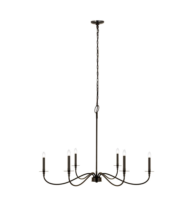Z-Lite Arrington Chandelier 42 inch Matte Black | Lighting House Orillia