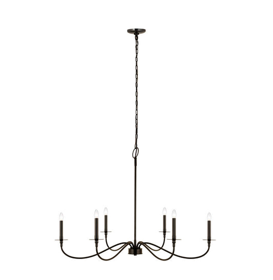 Z-Lite Arrington Chandelier 42 inch Matte Black | Lighting House Orillia