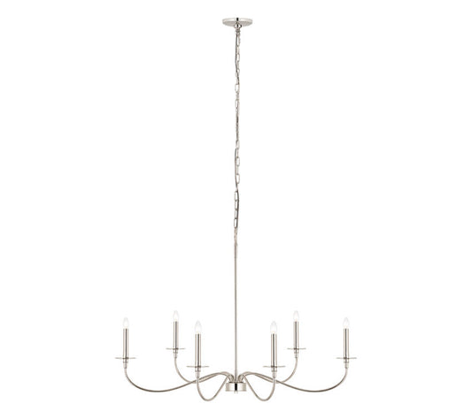 Z-Lite Arrington Chandelier 42 inch Polished Nickel | Lighting House Orillia