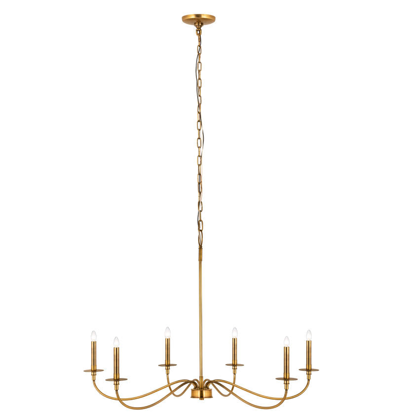 Z-Lite Arrington Chandelier 42 inch Rubbed Brass | Lighting House Orillia