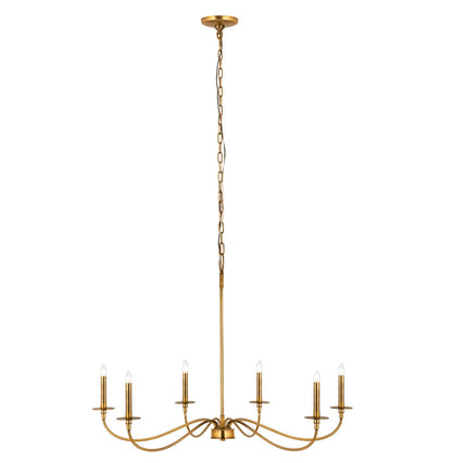 Z-Lite Arrington Chandelier 42 inch Rubbed Brass | Lighting House Orillia