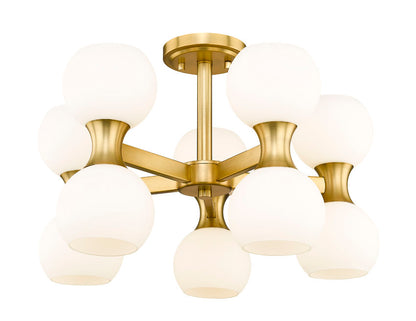 Z-Lite Artemis Semi-Flush Mount Dining Room Interior Lifestyle | Lighting House Orillia