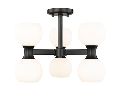Z-Lite Artemis Semi-Flush Mount Dining Room Interior Lifestyle | Lighting House Orillia