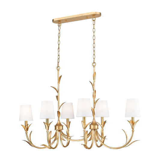 Z-Lite Aslin Linear Chandelier Gold Leaf | Lighting House Orillia