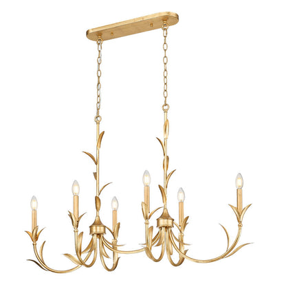 Z-Lite Aslin Linear Chandelier Kitchen Island Interior Lifestyle | Lighting House Orillia