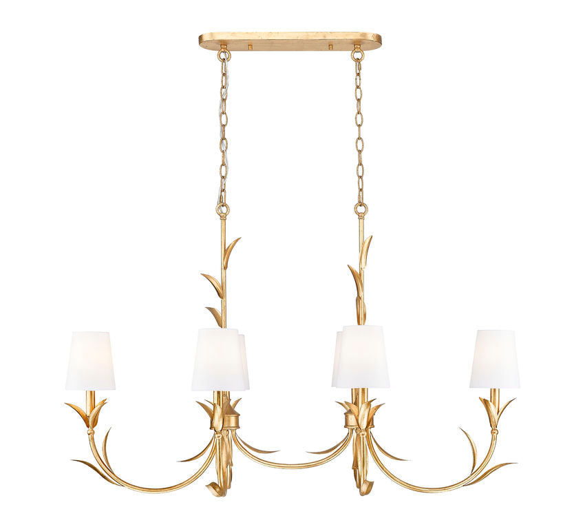 Z-Lite Aslin Linear Chandelier Dining Room Interior Lifestyle | Lighting House Orillia