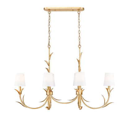 Z-Lite Aslin Linear Chandelier Dining Room Interior Lifestyle | Lighting House Orillia
