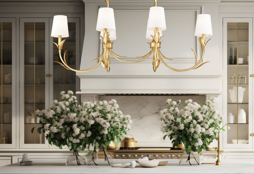 Z-Lite Aslin Linear Chandelier Frond Detail | Lighting House Orillia