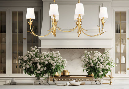 Z-Lite Aslin Linear Chandelier Frond Detail | Lighting House Orillia
