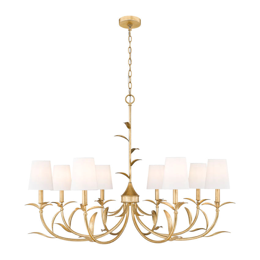 Z-Lite Aslin Chandelier 8-Light Gold Leaf | Lighting House Orillia
