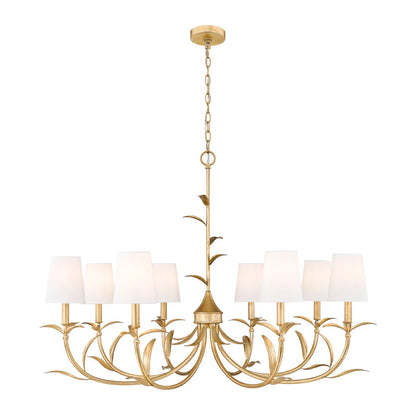 Z-Lite Aslin Chandelier 8-Light Gold Leaf | Lighting House Orillia