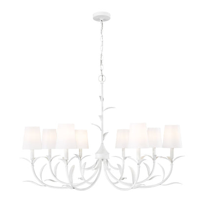 Z-Lite Aslin Chandelier 8-Light Textured White | Lighting House Orillia