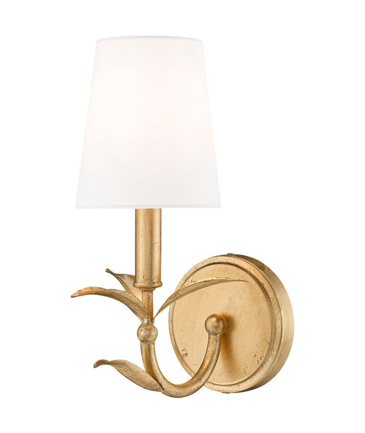 Z-Lite Aslin Wall Sconce 1-Light Gold Leaf | Lighting House Orillia