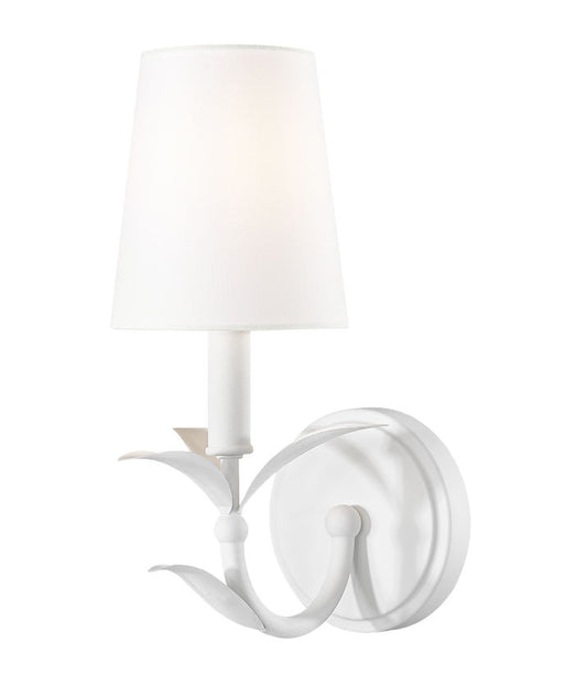 Z-Lite Aslin Wall Sconce 1-Light Textured White | Lighting House Orillia