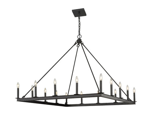 Z-Lite Barclay 16-Light Chandelier Matte Black | Lighting House Orillia