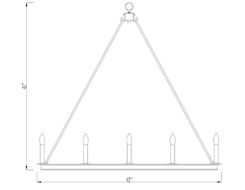 Z-Lite Barclay 16-Light Chandelier Dimensions | Lighting House Orillia