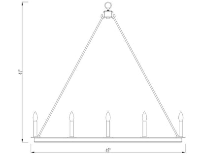 Z-Lite Barclay 16-Light Chandelier Dimensions | Lighting House Orillia