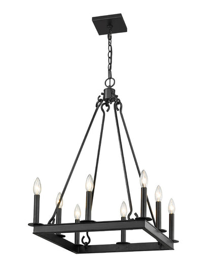 Z-Lite Barclay Chandelier Matte Black | Lighting House Orillia
