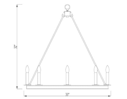 Z-Lite Barclay Round Chandelier Dimensions | Lighting House Orillia