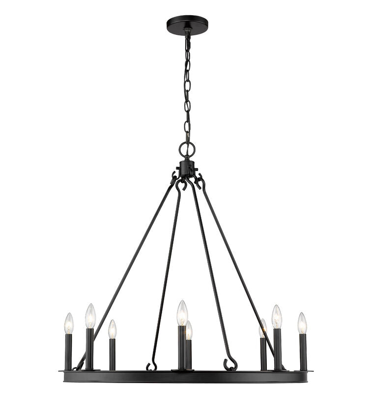 Z-Lite Barclay Round Chandelier Dining Room Interior Lifestyle | Lighting House Orillia
