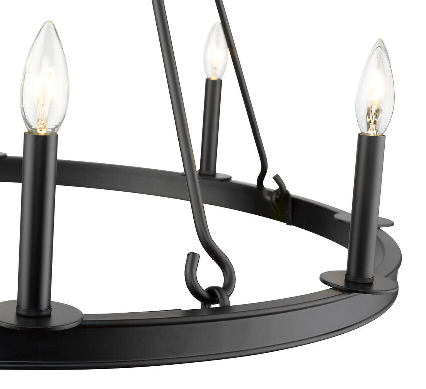 Z-Lite Barclay Round Chandelier Interior Lifestyle Angle | Lighting House Orillia