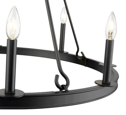 Z-Lite Barclay Round Chandelier Interior Lifestyle Angle | Lighting House Orillia