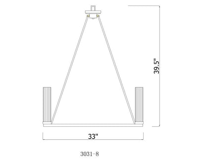 Z-Lite Beau Chandelier Dimensions | Lighting House Orillia
