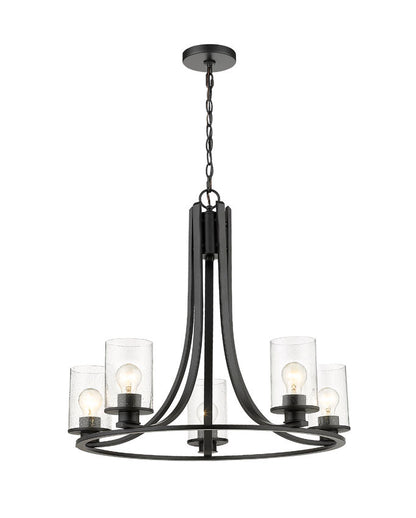 Z-Lite Beckett Chandelier Matte Black | Lighting House Orillia
