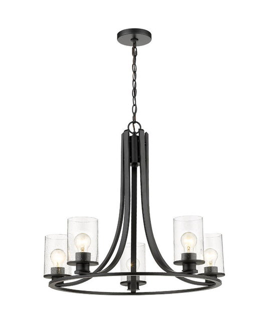 Z-Lite Beckett Chandelier Matte Black | Lighting House Orillia