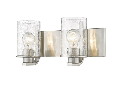 Z-Lite Beckett Vanity Light 2-Light Brushed Nickel | Lighting House Orillia