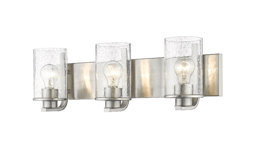 Z-Lite Beckett Vanity Light 3-Light Brushed Nickel | Lighting House Orillia
