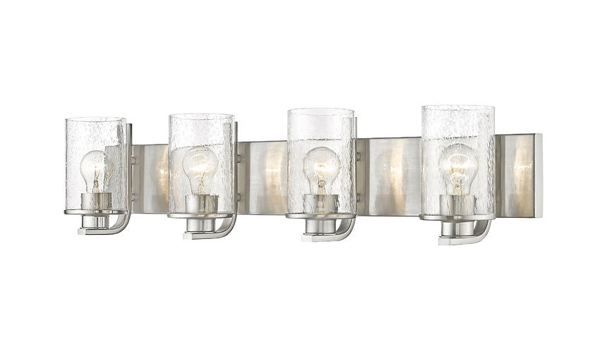 Z-Lite Beckett Vanity Light 4-Light Brushed Nickel | Lighting House Orillia