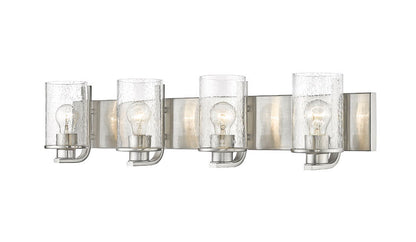 Z-Lite Beckett Vanity Light 4-Light Brushed Nickel | Lighting House Orillia