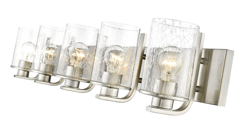 Z-Lite Beckett Vanity Light Interior Lifestyle Angle | Lighting House Orillia
