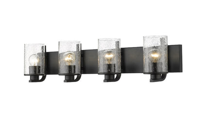 Z-Lite Beckett Vanity Light 4-Light Matte Black | Lighting House Orillia