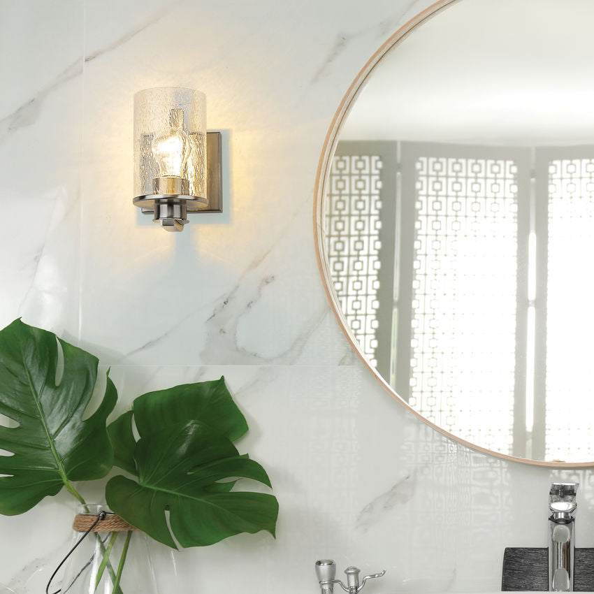 Z-Lite Beckett Wall Sconce Glass Detail | Lighting House Orillia