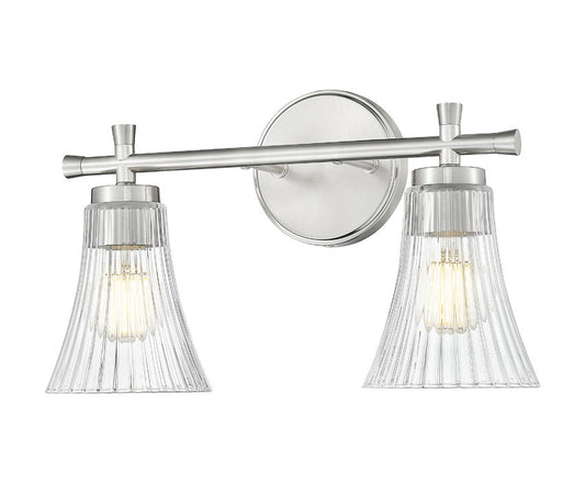 Z-Lite Belle Vanity Light 2-Light Brushed Nickel | Lighting House Orillia
