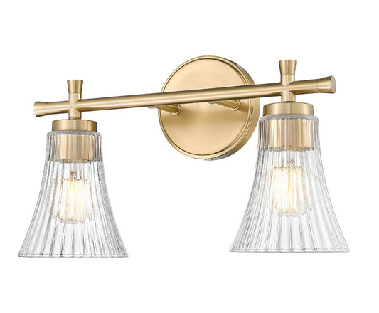 Z-Lite Belle Vanity Light 2-Light Modern Gold | Lighting House Orillia