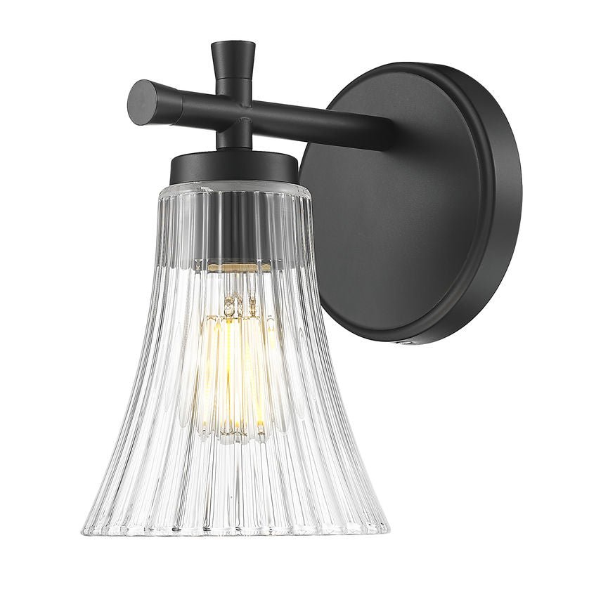 Z-Lite Belle Wall Sconce Matte Black | Lighting House Orillia