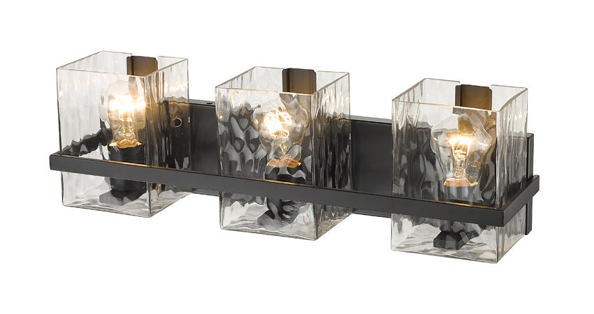 Z-Lite Bennington Vanity Light Bathroom Interior Lifestyle Matte Black