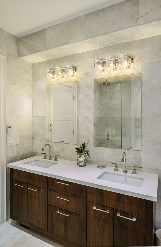Z-Lite Bennington Vanity Light Glass Detail