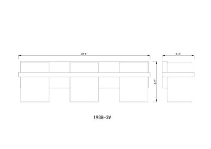Z-Lite Bennington Vanity Light Dimensions 3-Light
